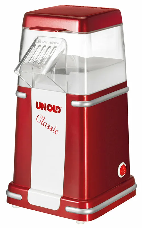 UNOLD 48525 - Popcornmaker - 900 W - Metallic-Rot/Silber/Weiß, Ansicht 3