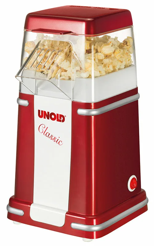 UNOLD 48525 - Popcornmaker - 900 W - Metallic-Rot/Silber/Weiß, Ansicht 4