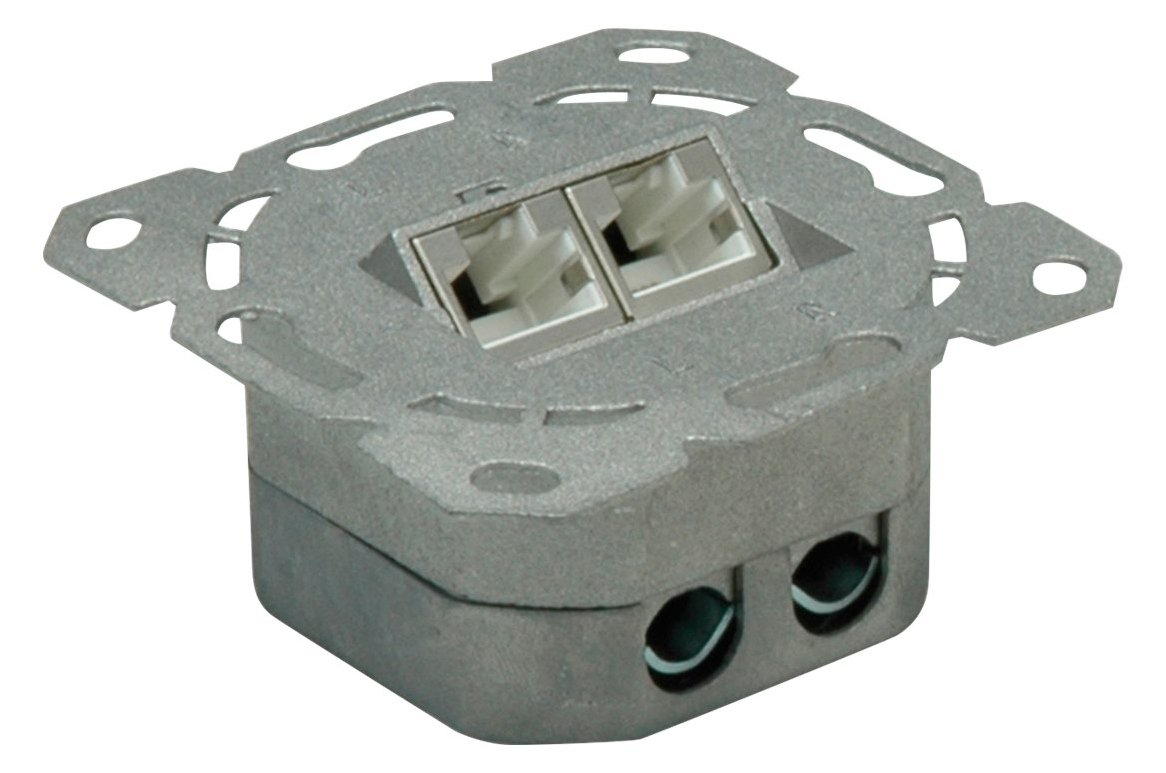 VALUE Dose - Anschlussdose, Unterputz - RJ-45 X 2