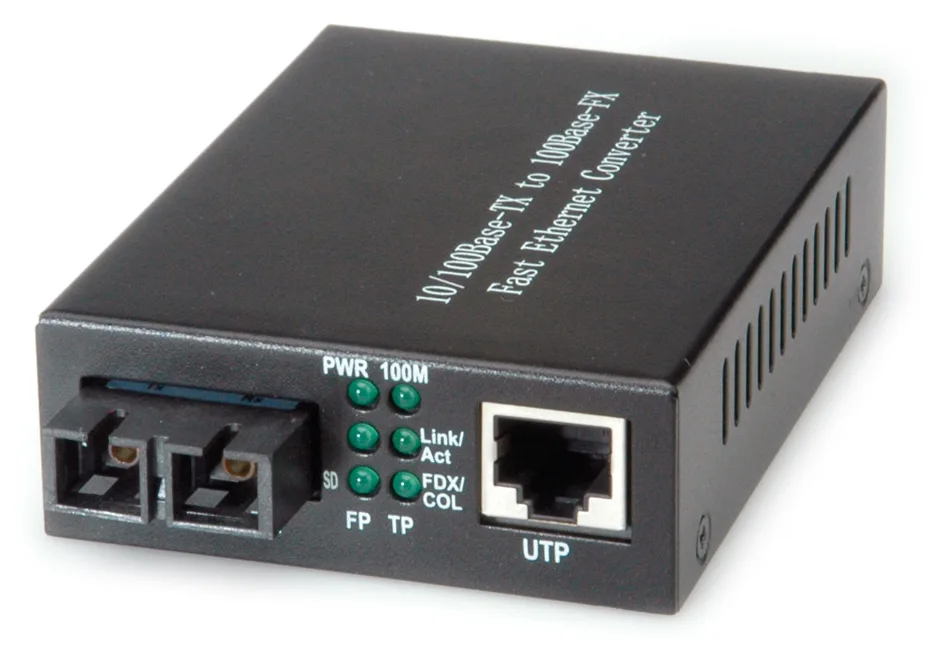 VALUE Medienkonverter - 100Mb LAN - 10Base-T, 100Base-FX, 100Base-TX, Ansicht 2