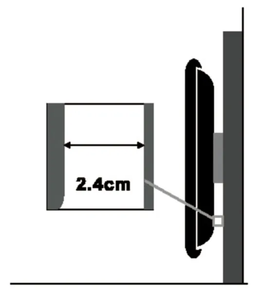 VALUE Montagekomponente (Wandmontage) - für Flachbildschirm - Stahl - Bildschirmgröße: 81-152 cm (32-60), Ansicht 4