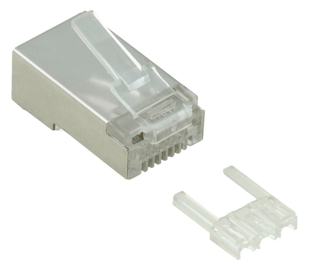 VALUE Netzwerkanschluss - RJ-45 (M) - abgeschirmt - CAT 6e - durchsichtig (Packung mit 10)