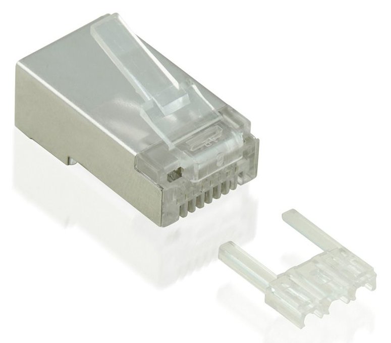 VALUE Netzwerkanschluss - RJ-45 (M) - STP - CAT 6e - durchsichtig (Packung mit 100)