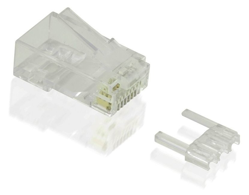 VALUE Netzwerkanschluss - RJ-45 (M) - ungeschirmt - CAT 6e - durchsichtig (Packung mit 100)