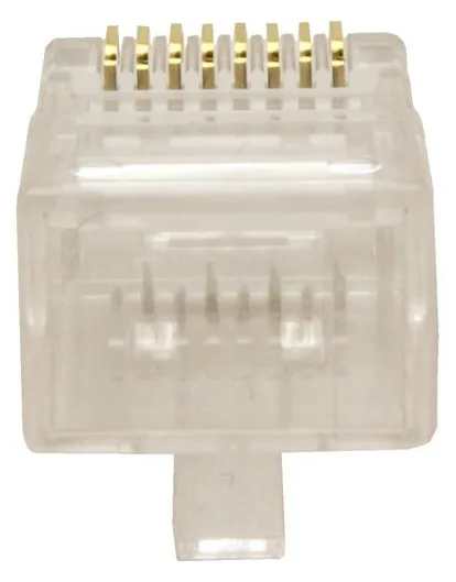 VALUE Netzwerkanschluss - RJ-45 (M) - ungeschirmt - CAT 6e - durchsichtig (Packung mit 100), Ansicht 2
