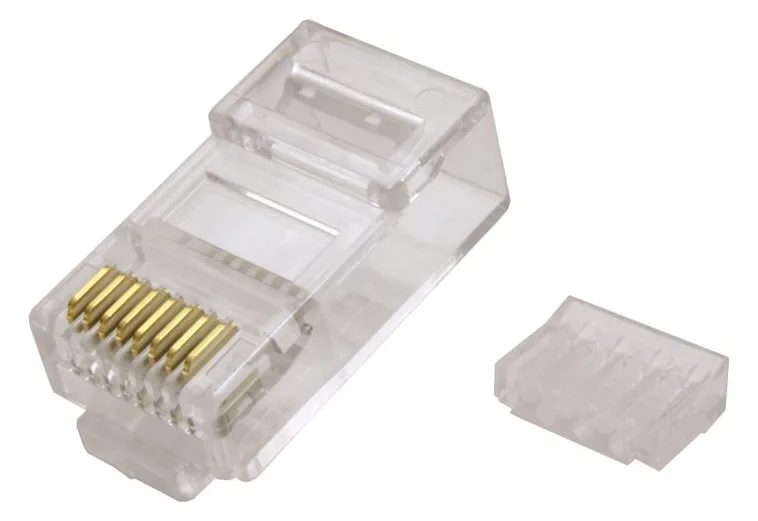 VALUE Netzwerkanschluss - RJ-45 (M) - ungeschirmt - CAT 6e - durchsichtig (Packung mit 100), Ansicht 3