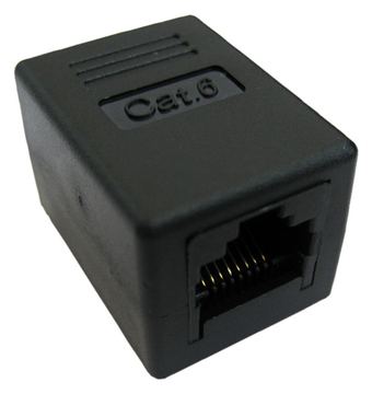 VALUE Netzwerkkoppler - RJ-45 (W) zu RJ-45 (W) - Schwarz von LumaTech