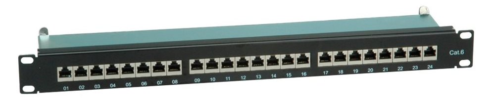 VALUE Roline Value - Patch Panel - CAT 6 - STP - RJ-45 X 24 - Schwarz - 48.3 cm (19)