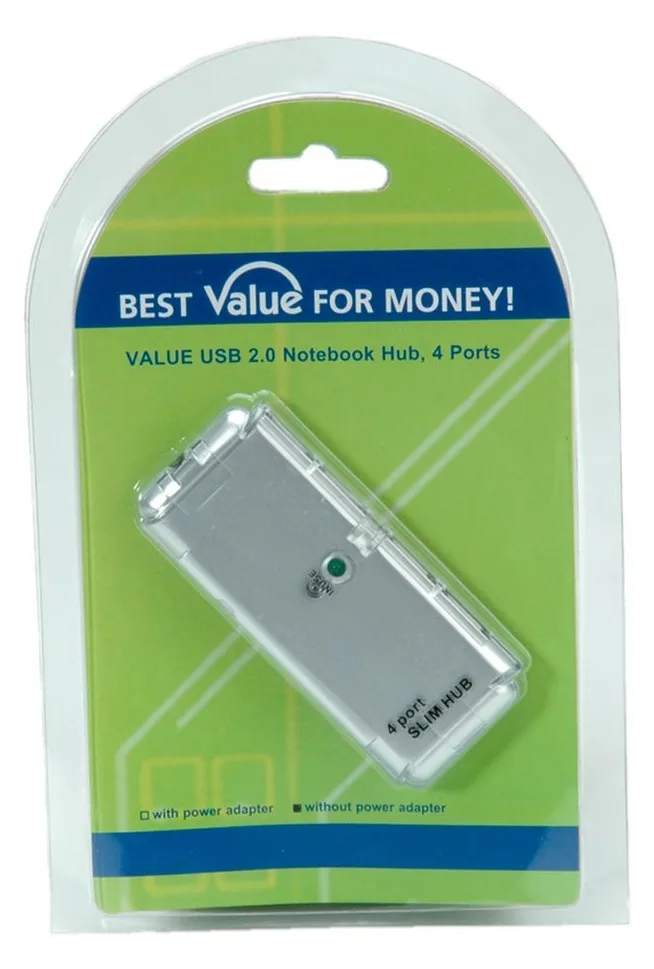 VALUE Secomp VALUE USB 2.0 Notebook Hub - Hub - 4 x USB, Ansicht 2