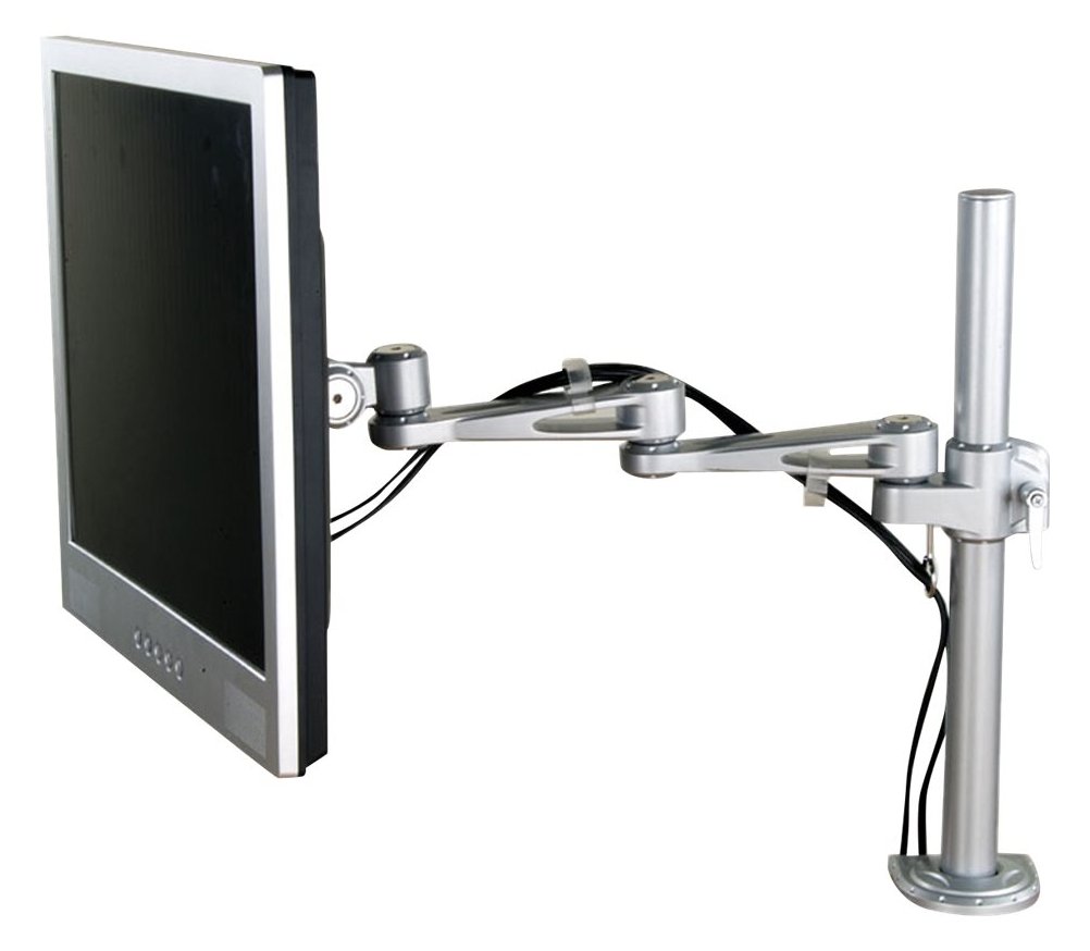VALUE Single LCD Monitor Arm - Befestigungskit (C-Klammer, Gelenkarm mit 5 Drehpunkten)