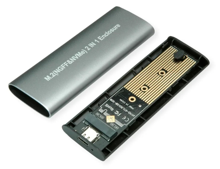 VALUE Speichergehäuse - externer Typ - M.2 - M.2 NVMe Card - USB 3.2 (Gen 2), Ansicht 2
