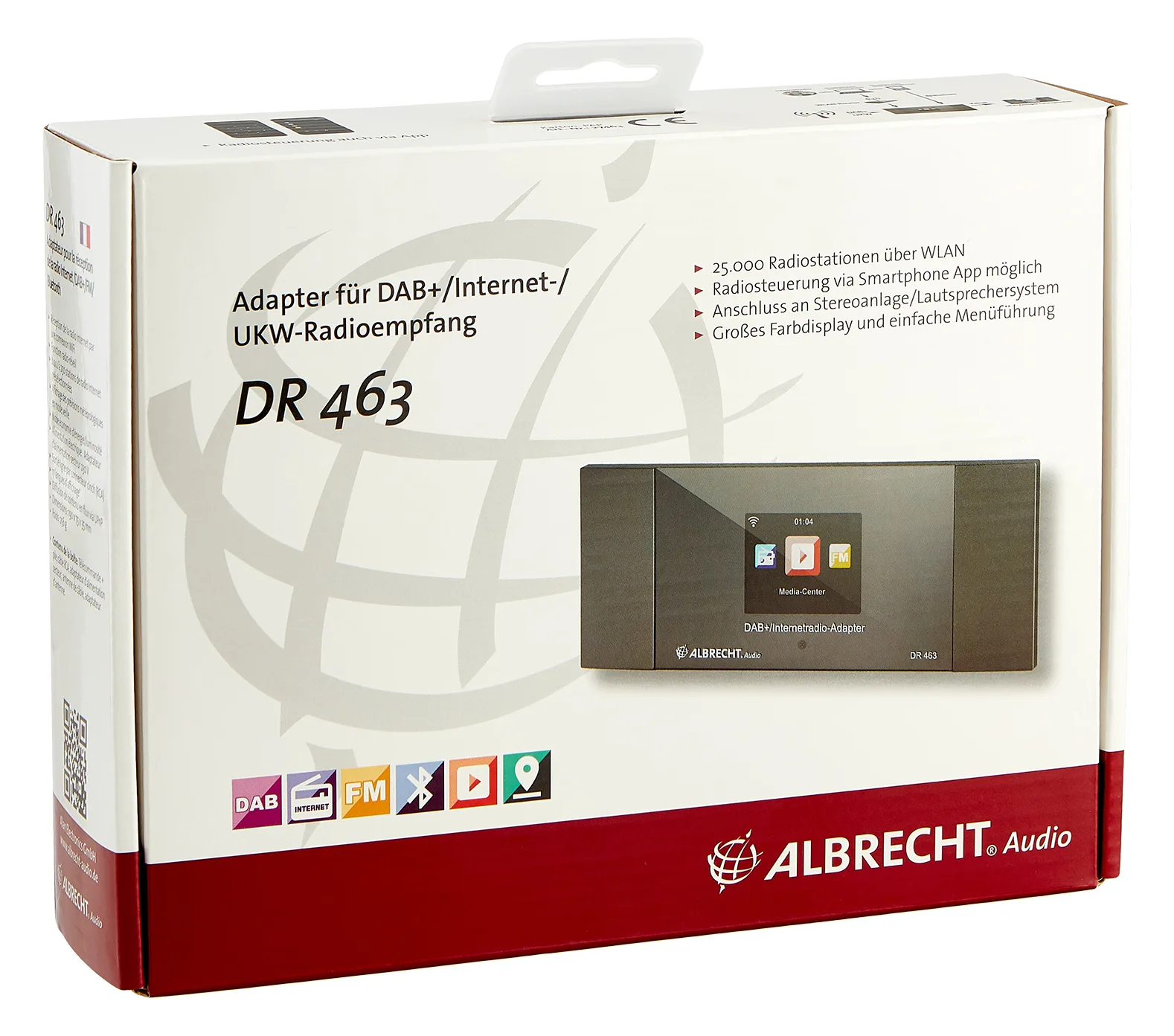 Albrecht DR 463 - Netzwerktuner - Dunkelgrau, Ansicht 2