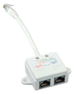 VALUE T-Adapter - Netzwerk-Splitter - RJ-45 (M) von LumaTech