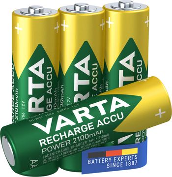 Varta Batterie 4 x AA / HR6 - NiMH - (wiederaufladbar) von LumaTech
