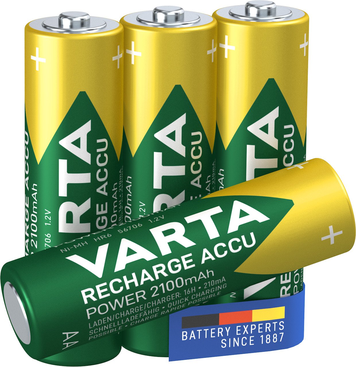 Varta Batterie 4 x AA / HR6 - NiMH - (wiederaufladbar)