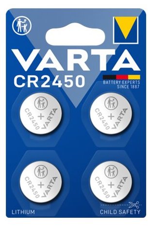 Varta Batterie 4 x CR2450 - Lithium-Mangan von LumaTech