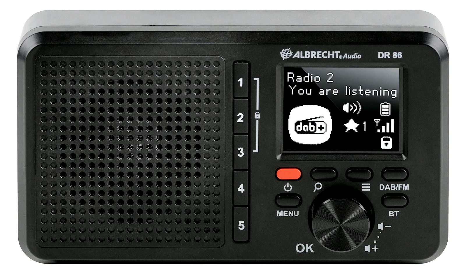 Albrecht DR 86 - Tragbares DAB-Radio, Ansicht 3