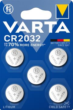Varta Electronics - Batterie 5 x CR2032 - Li von LumaTech