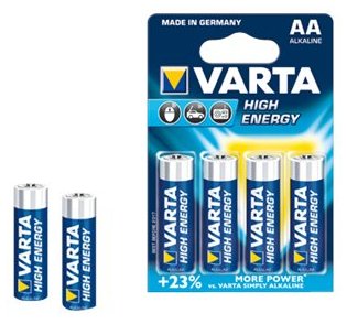 Varta High Energy - Batterie 4 x AA-Typ - Alkalisch von LumaTech