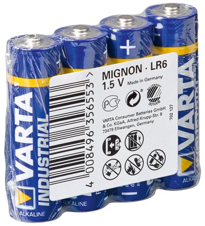Varta Industrial - Batterie 4 x AA-Typ - Alkalisch