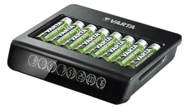 Varta LCD MULTI CHARGER+ - 4 Std. Batterieladegerät - (für 8xAA/AAA), Ansicht 4