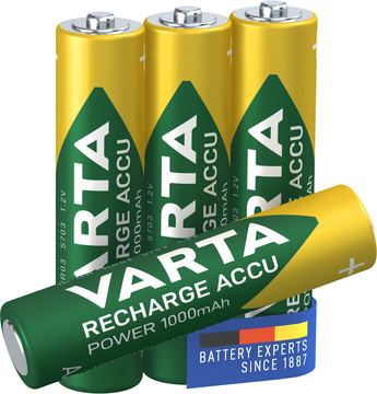 Varta Professional - Batterie 4 x AAA - NiMH - (wiederaufladbar) von LumaTech