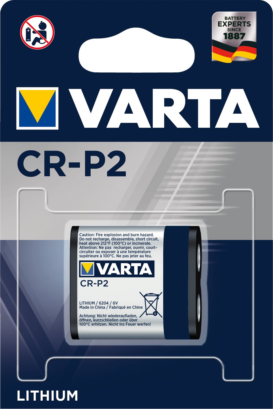 Varta Professional - Kamerabatterie CR-P2 - Li
