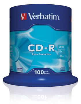 Verbatim 100 x CD-R - 700 MB (80 Min) 52x von LumaTech