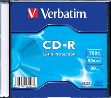 Verbatim DataLife - CD-R - 700 MB (80 Min) 52x - Jewel Case (Schachtel) von LumaTech