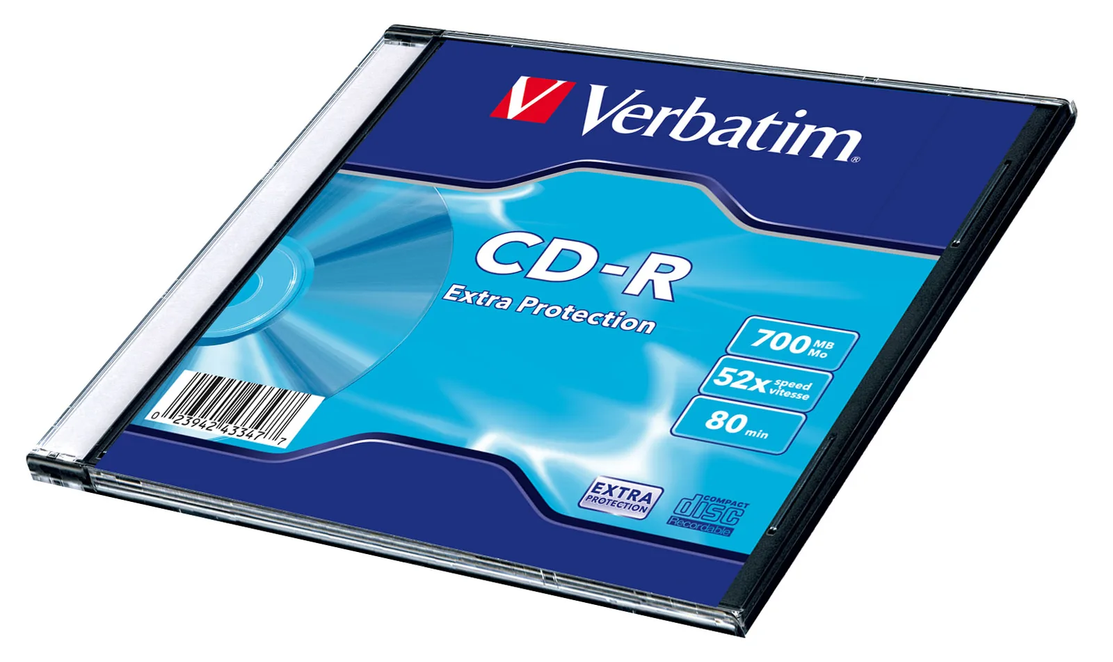 Verbatim DataLife - CD-R - 700 MB (80 Min) 52x - Jewel Case (Schachtel), Ansicht 3