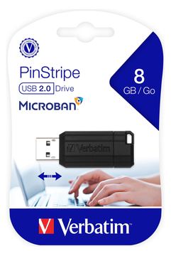 Verbatim PinStripe USB Drive - USB-Flash-Laufwerk - 8 GB von LumaTech