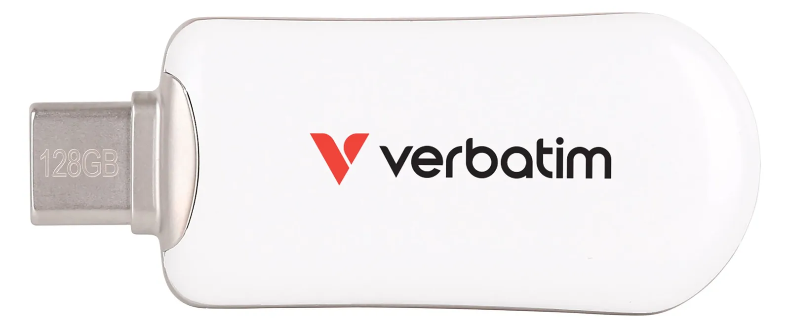Verbatim PLECTRA USB-C FLASH DRIVE WHITE 128GB, Ansicht 3