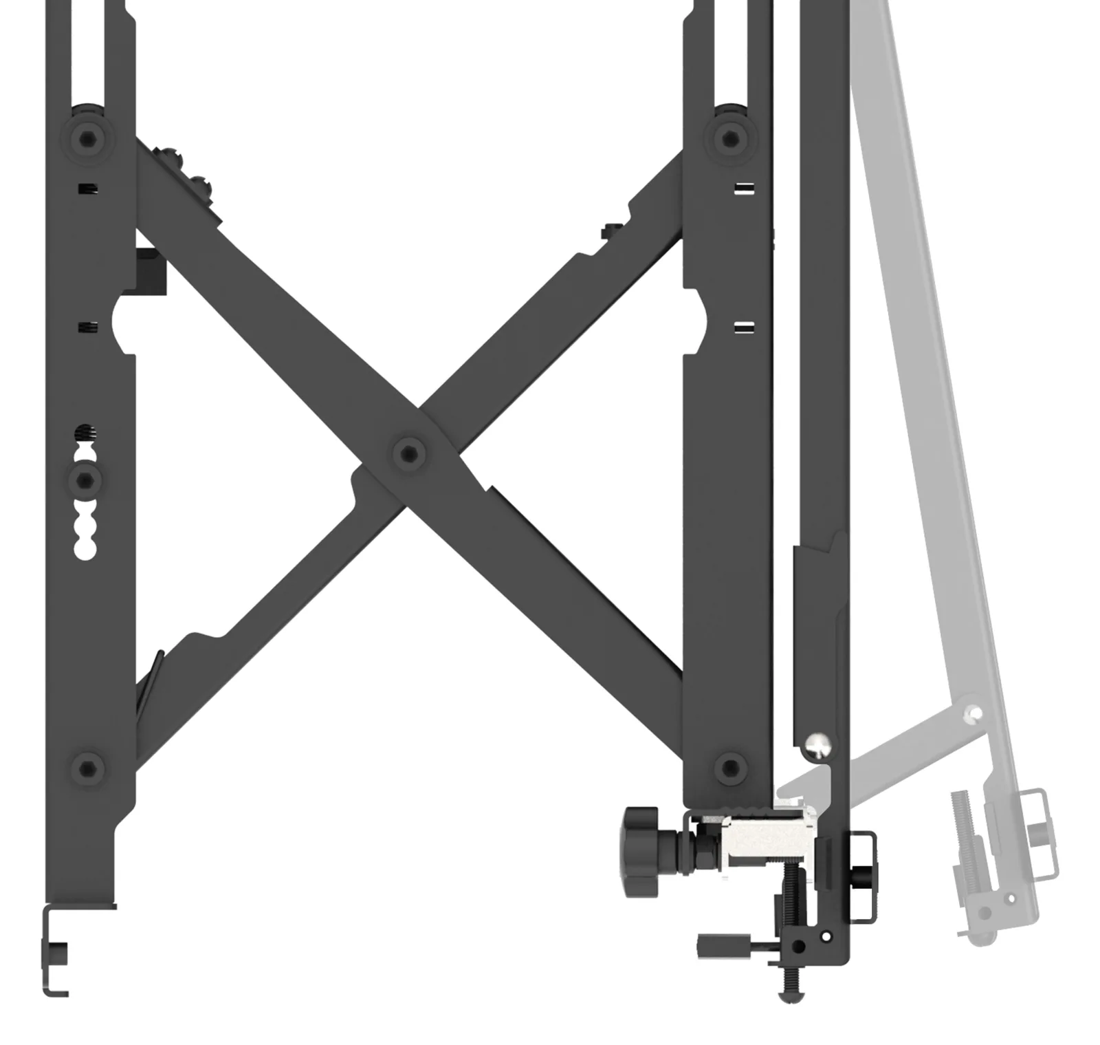 Vision Befestigungskit (Wandmontage) - für LCD-Display zwischen 45 und 86 - verriegelbar - Stahl - Schwarz, Ansicht 2