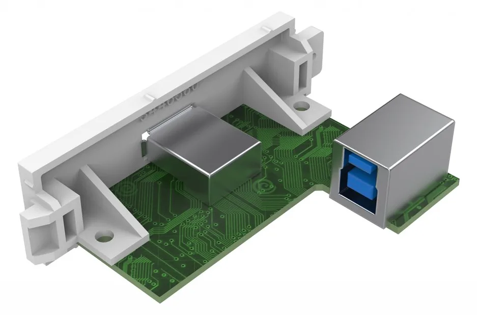 Vision TechConnect 3 USB-a module - Modulares Faceplate-Snap-In, Ansicht 3