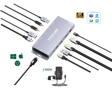 VivoLink USB-C HUB for conference system Dual HDMI von LumaTech