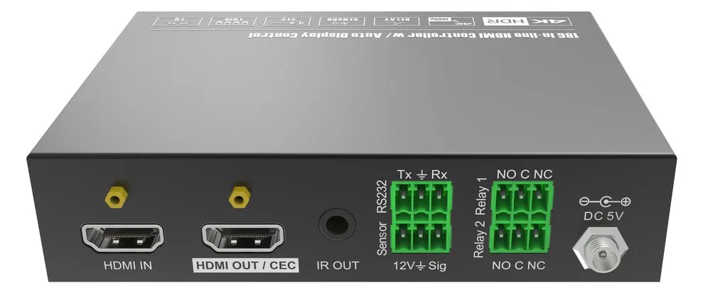 VivoLink VLHDMICTL1-MME - Schwarz - Metall - USB Typ-A - RS-232 - 110 - 230 V - Extern, Ansicht 2