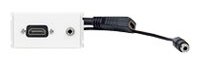VivoLink WI221276 - HDMI + 3.5mm - Weiß - 10 g - 165 mm - 68 mm - 34 mm