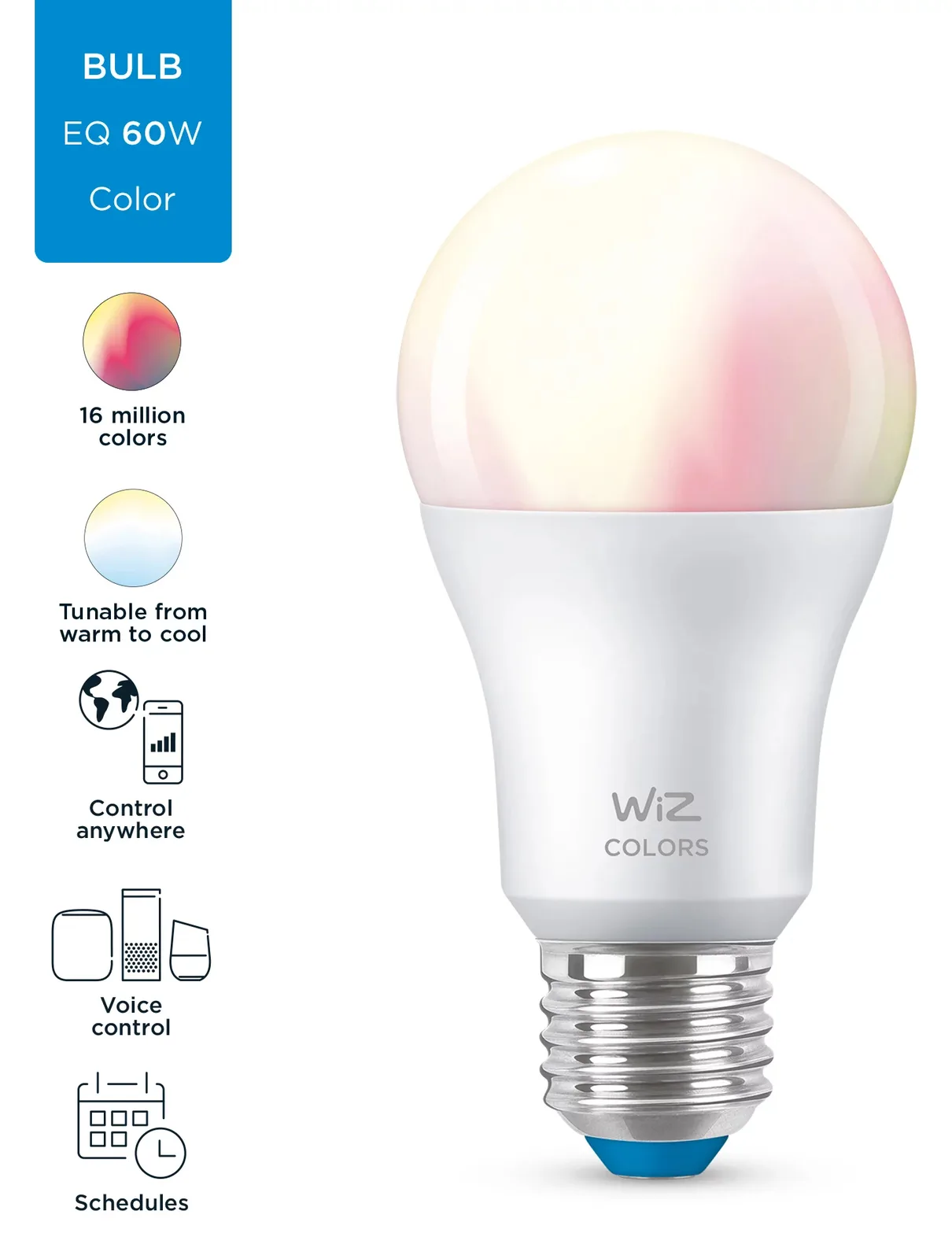 WIZCONNECTED Smart Home WLAN LED-Lampe E27 farbig, Ansicht 3