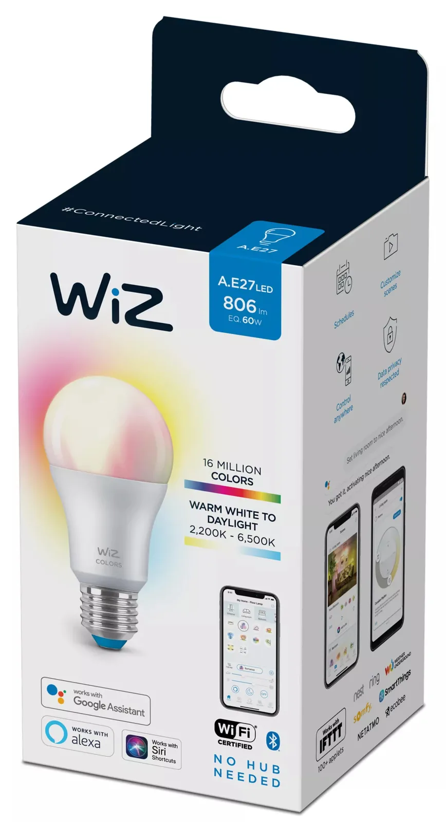 WIZCONNECTED Smart Home WLAN LED-Lampe E27 farbig, Ansicht 4