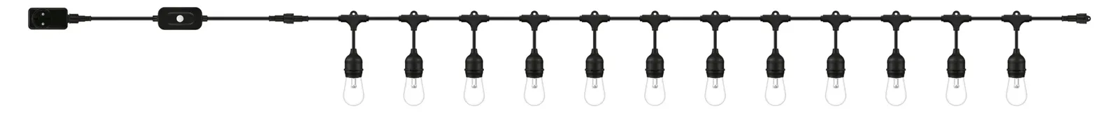 WIZCONNECTED WiZ Lichterketten - Intelligente Strangleuchte - WLAN - Schwarz - LED - Kunststoff, Ansicht 3