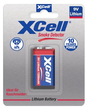 XCell Batterie X9V-B Block 1St. - Batterie - 9V-Block von LumaTech