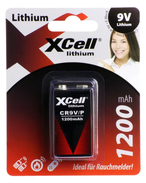 XCell Batterie X9V-B Block 1St. - Batterie - 9V-Block, Ansicht 2