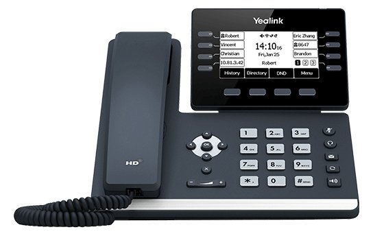 Yealink SIP-T53 - VoIP-Telefon - mit Bluetooth-Schnittstelle mit Rufnummernanzeige