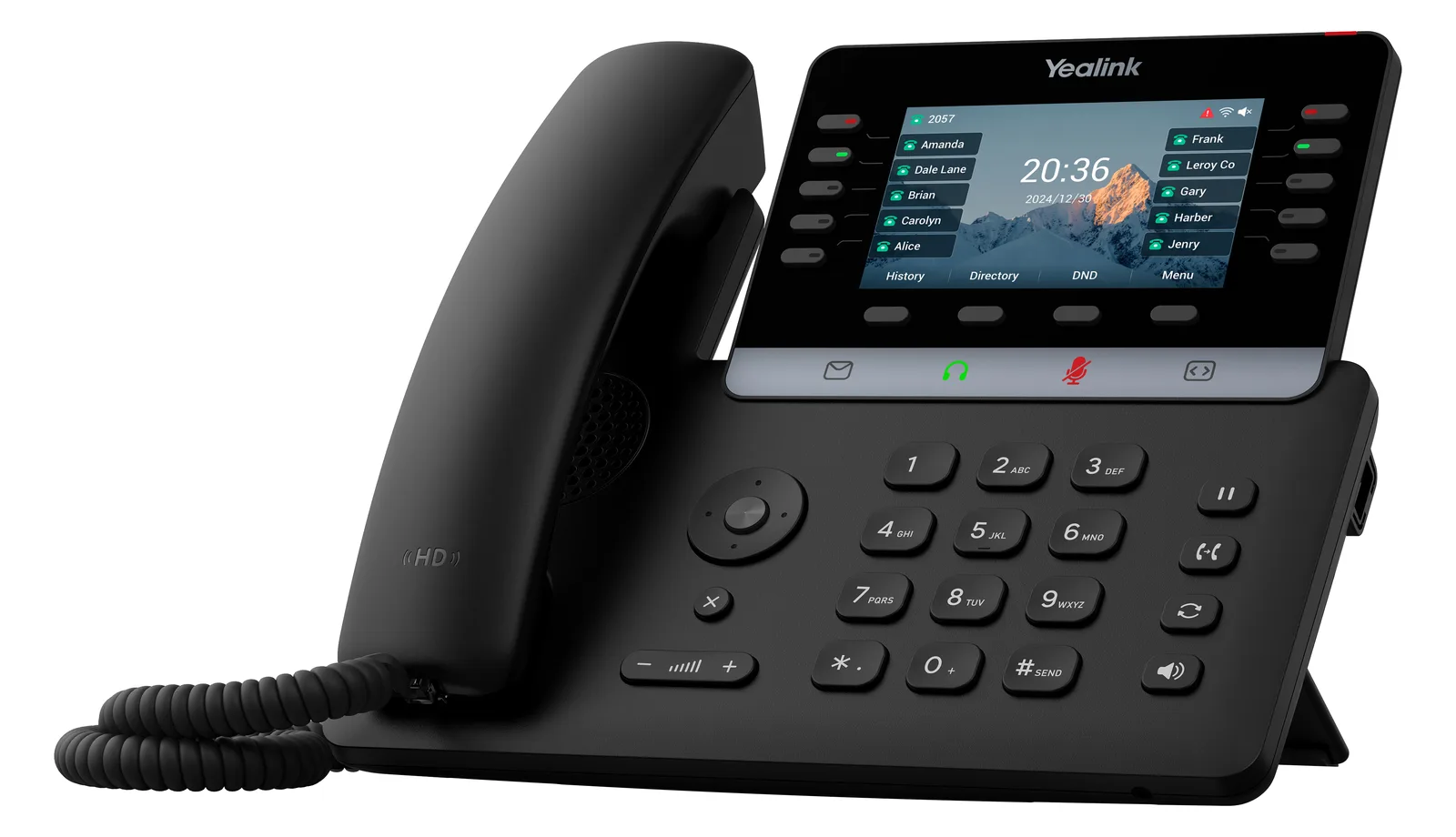 Yealink Tischtelefon SIP -T74U Schwarz - VoIP-Telefon - Voice-Over-IP, Ansicht 2