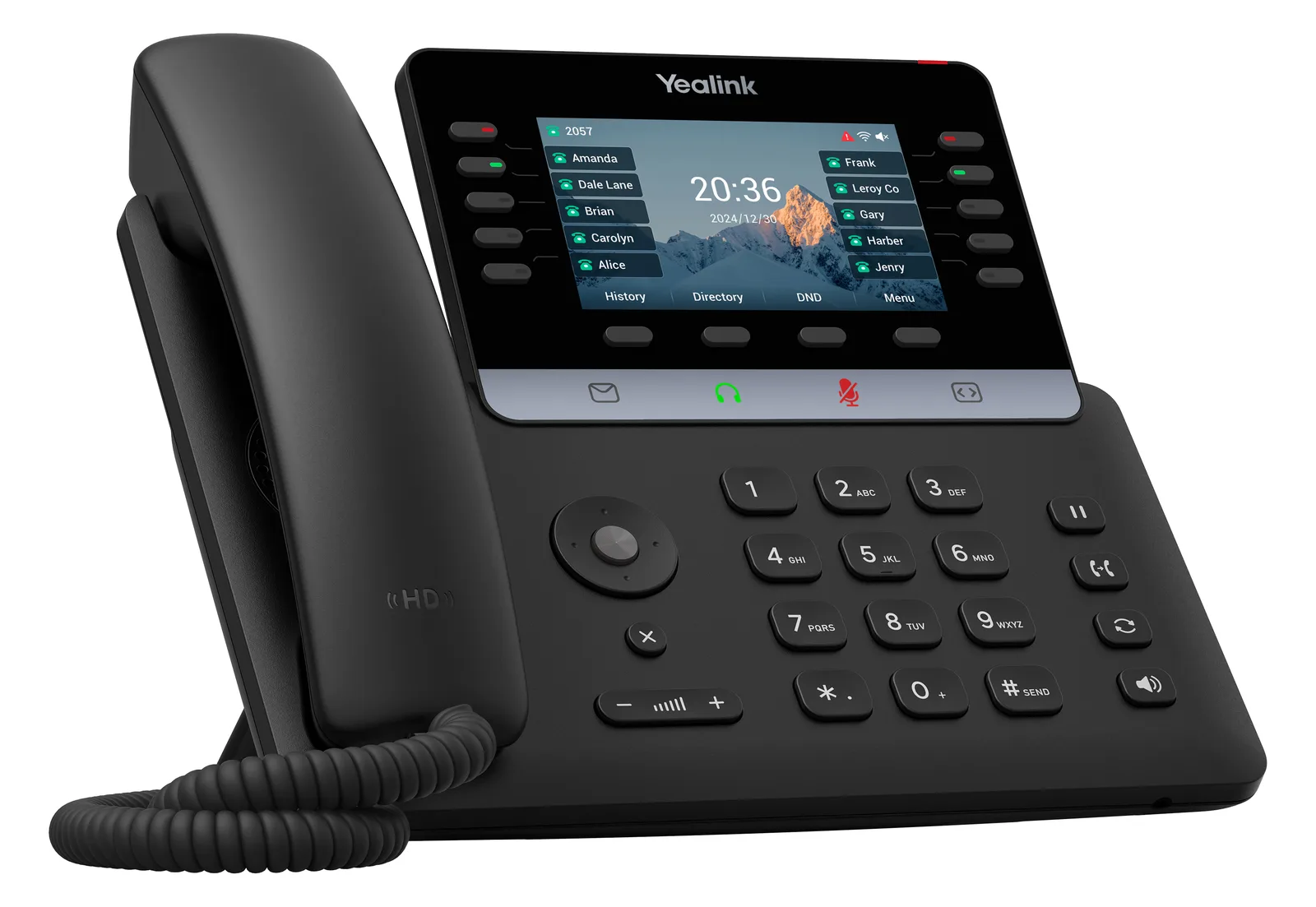Yealink Tischtelefon SIP -T74U Schwarz - VoIP-Telefon - Voice-Over-IP, Ansicht 3