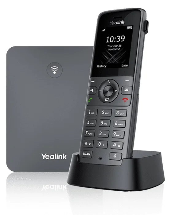 Yealink W73P - Schnurloses VoIP-Telefon mit Rufnummernanzeige, Ansicht 2