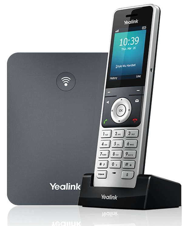 Yealink W76P - Schnurloses Telefon / VoIP-Telefon mit Rufnummernanzeige