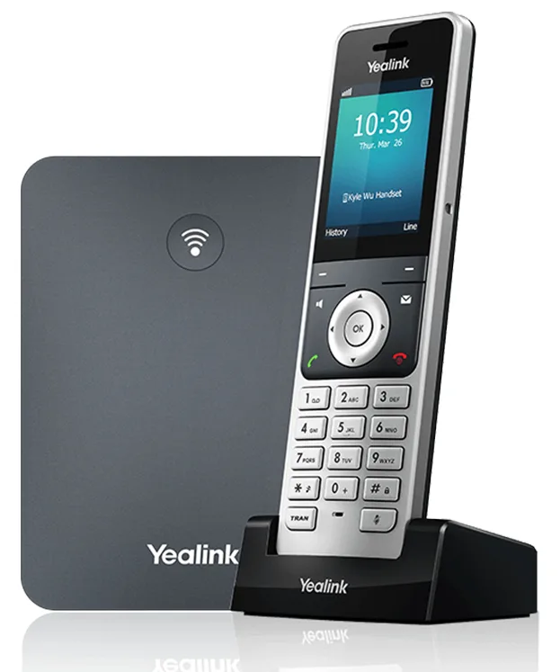 Yealink W76P - Schnurloses Telefon / VoIP-Telefon mit Rufnummernanzeige, Ansicht 2