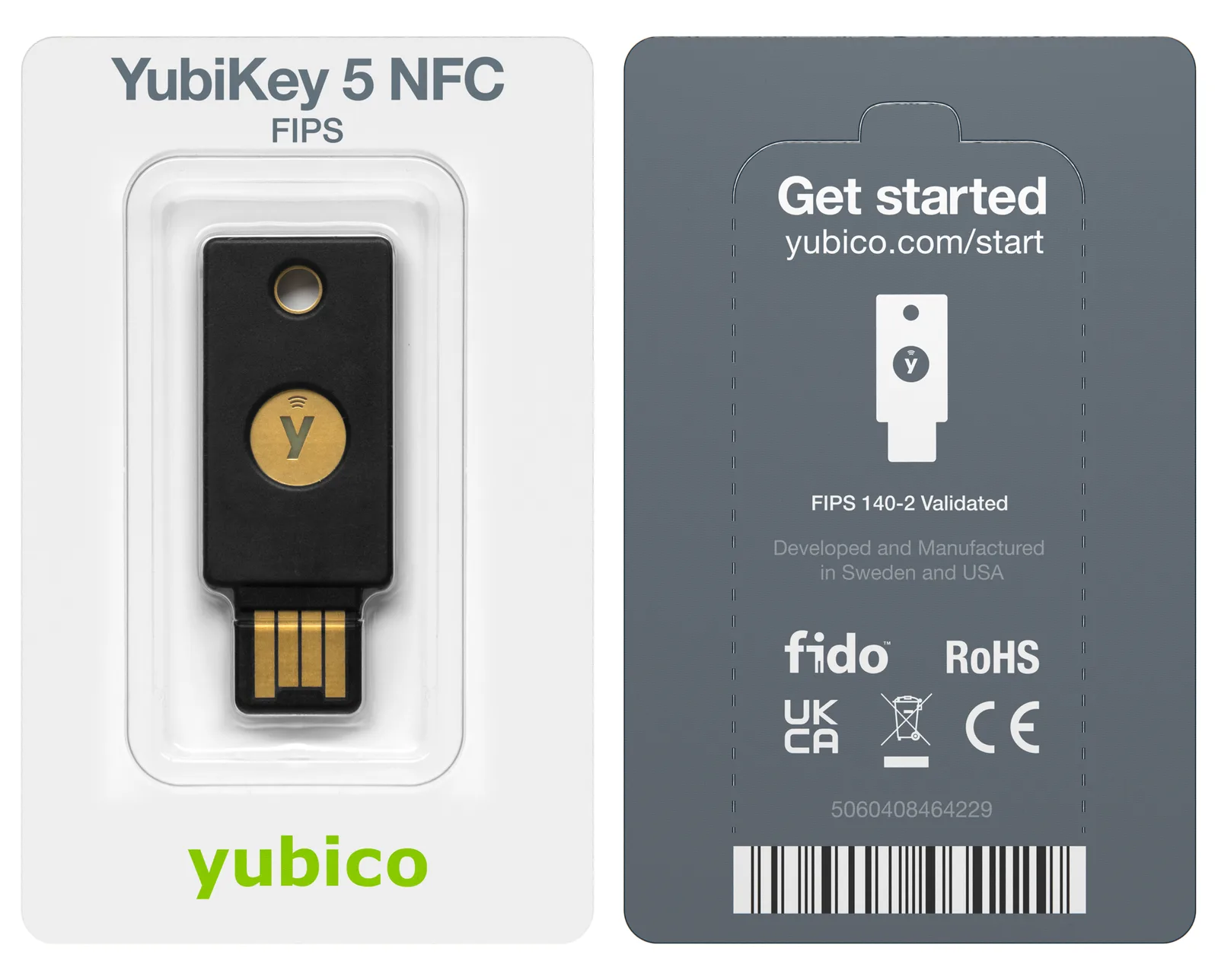 YUBICO YubiKey 5 NFC FIPS - USB-Sicherheitsschlüssel, Ansicht 4