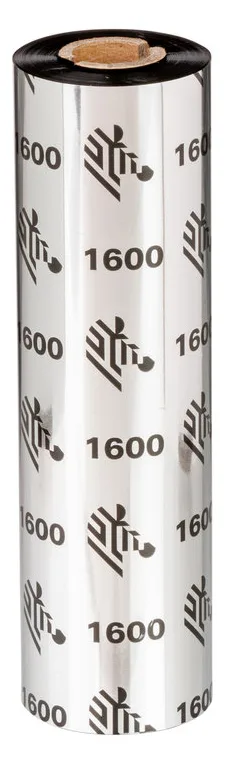 Zebra 1600 Wax - Schwarz - 110 mm x 450 m - Farbband, Ansicht 2